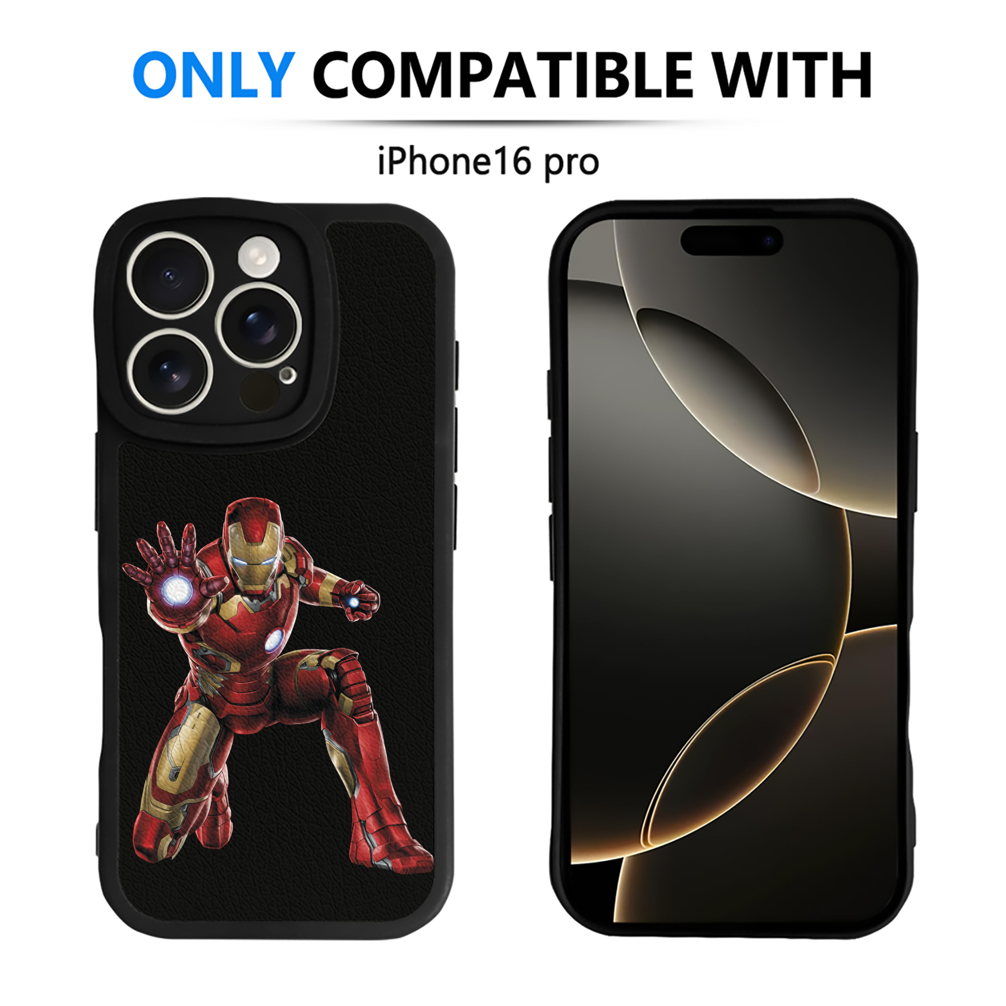 （画像用） アベンジャーズ The Avengers 【iPhone 16シリーズ対応】シリコンスマホケース（レザー調） 材質：シリコン